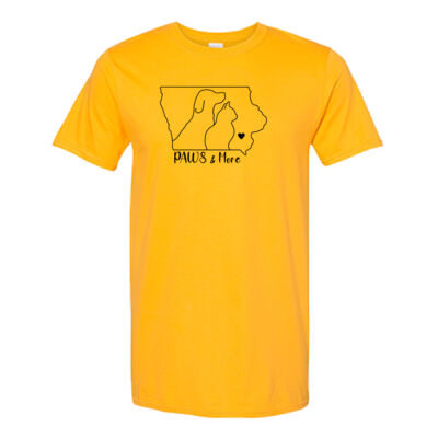 Paws & More Outline Design  - Softstyle® T-Shirt Thumbnail