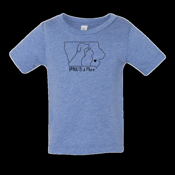 Paws & More Outline Design  - Infant Triblend Tee Thumbnail