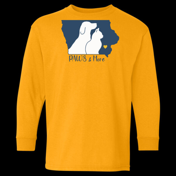 Paws & More  - Youth Heavy Cotton™ Long Sleeve T-Shirt Thumbnail