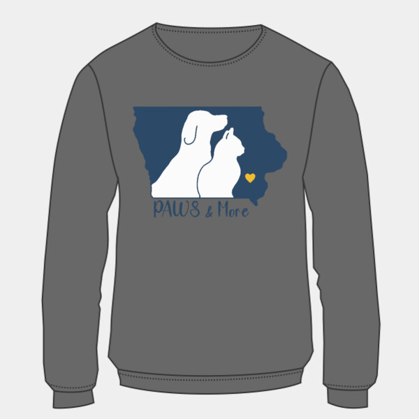 Paws & More  Color Design  - Toddler Sponge Fleece Raglan Crewneck Sweatshirt Thumbnail