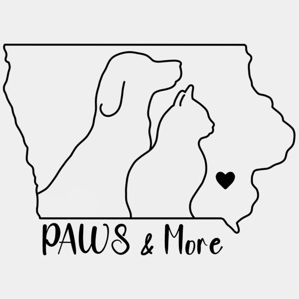 Paws & More Line Art Logo Thumbnail