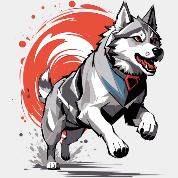 Running Husky  Thumbnail